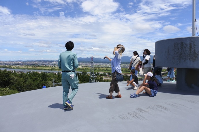 豊岩配水場屋上見学写真