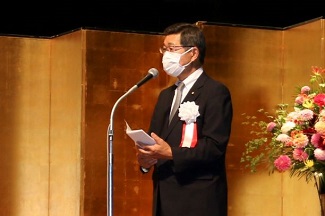 写真：岩谷市議会議長の祝辞