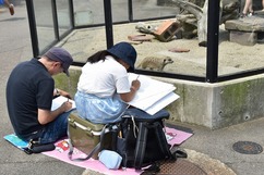 写真：写生大会の様子
