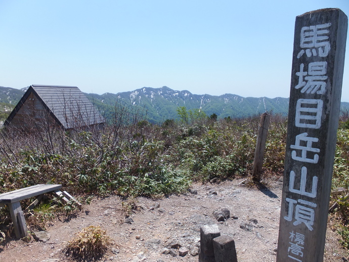 写真:馬場目岳山頂