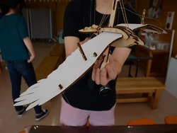 画像:イヌワシをイメージした工作キット