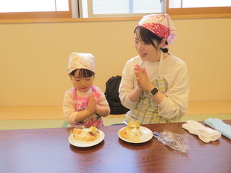 写真：6月5日活動風景・2品完成で試食タイム
