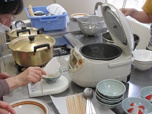 写真：調理実習の様子