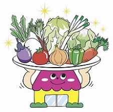 「食の環境づくり事業」ロゴイラスト（カラー）