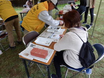 体験イベント（拓本取り体験）