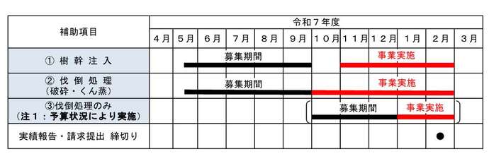 募集スケジュール