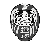 星辻󠄀だるまモノクロ
