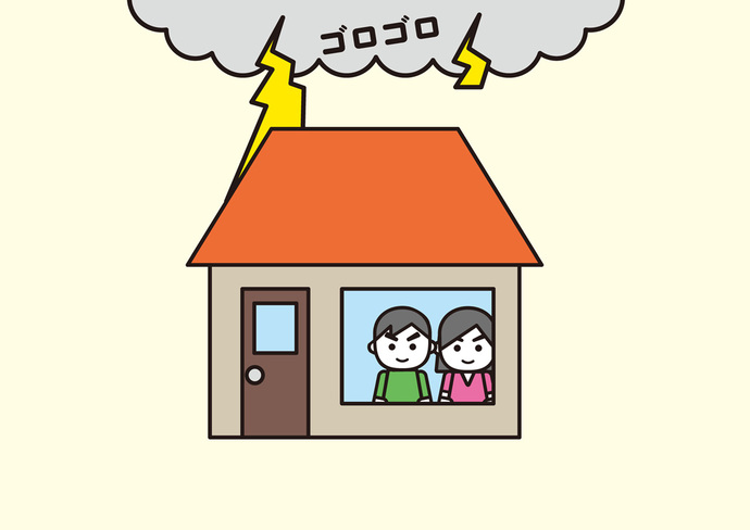 落雷に注意