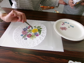 写真：押し花の様子3